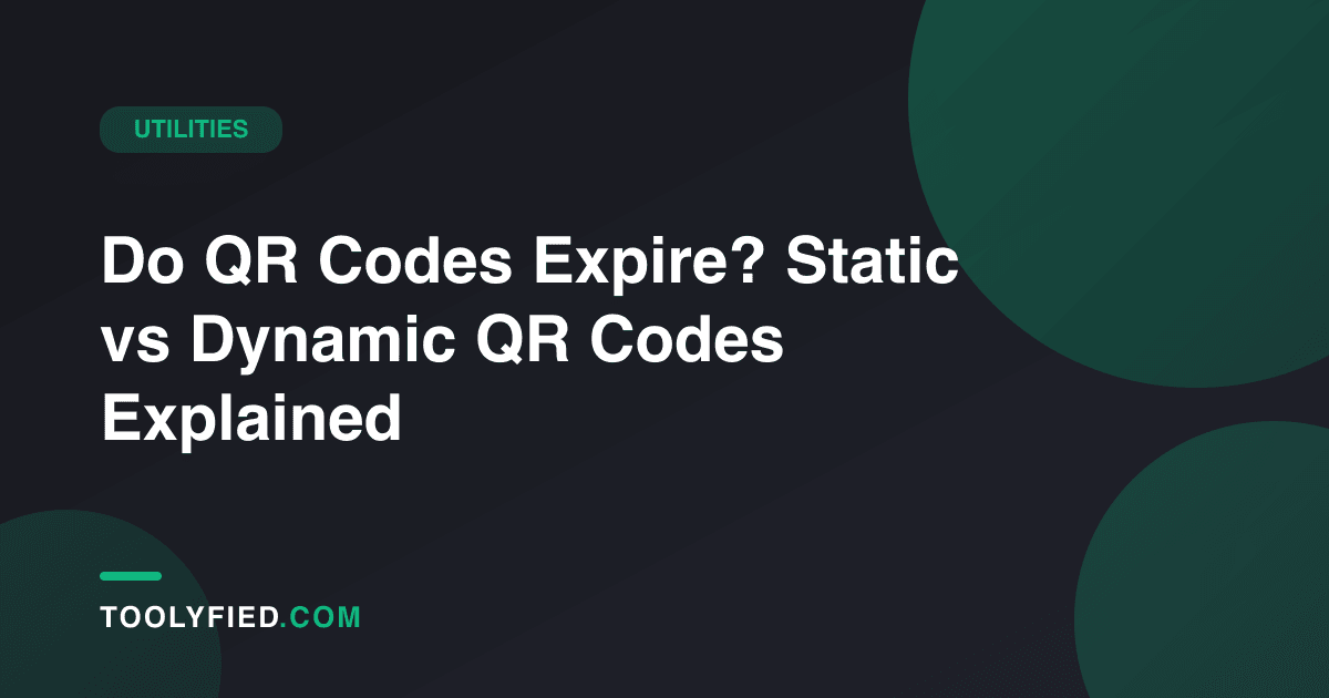 Do QR Codes Expire? Static vs Dynamic QR Codes Explained